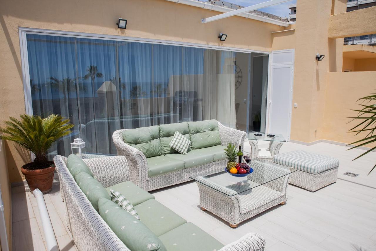 Spacious 200 Sq.M. Penthouse With Sea View Terraces Торремолинос Экстерьер фото