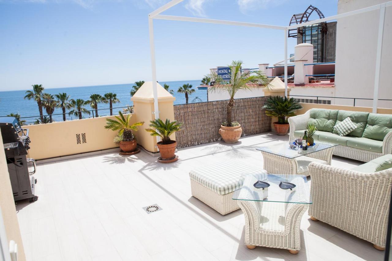 Spacious 200 Sq.M. Penthouse With Sea View Terraces Торремолинос Экстерьер фото